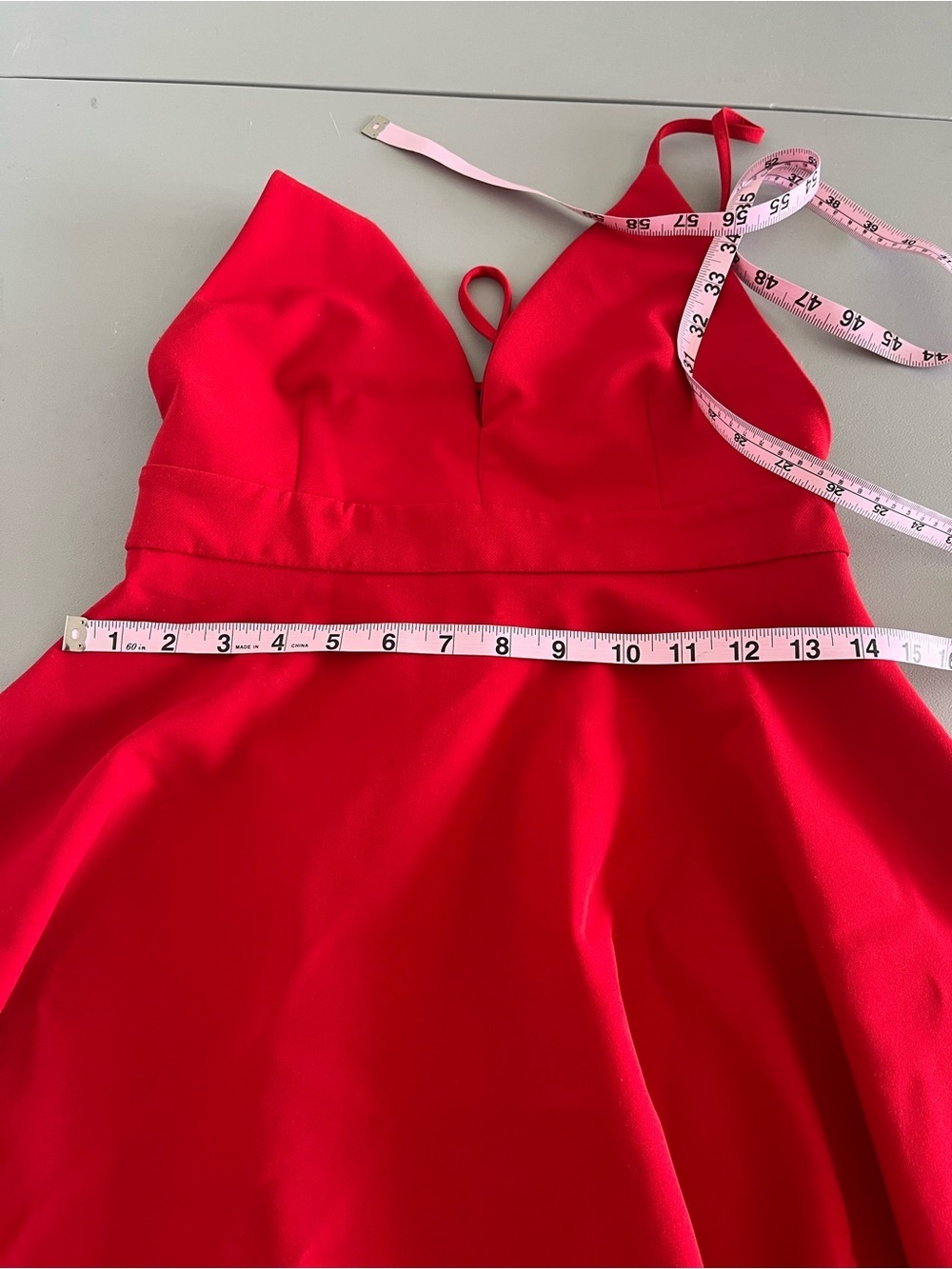 Zara Red Mini Dress Rhinestone Detail Size Small - Picture 7 of 7